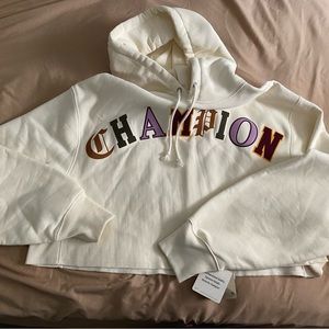 Champion crop hoodie